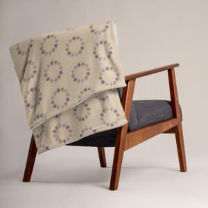 Throw Blanket Harvest Rose Gold Design