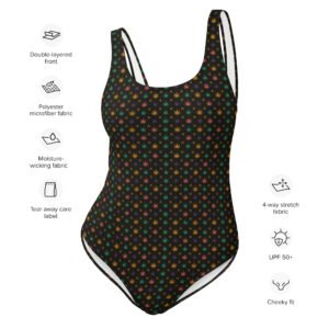 Pot Girl Summer One-Piece Swimsuit – High Vibes, Flattering Fit