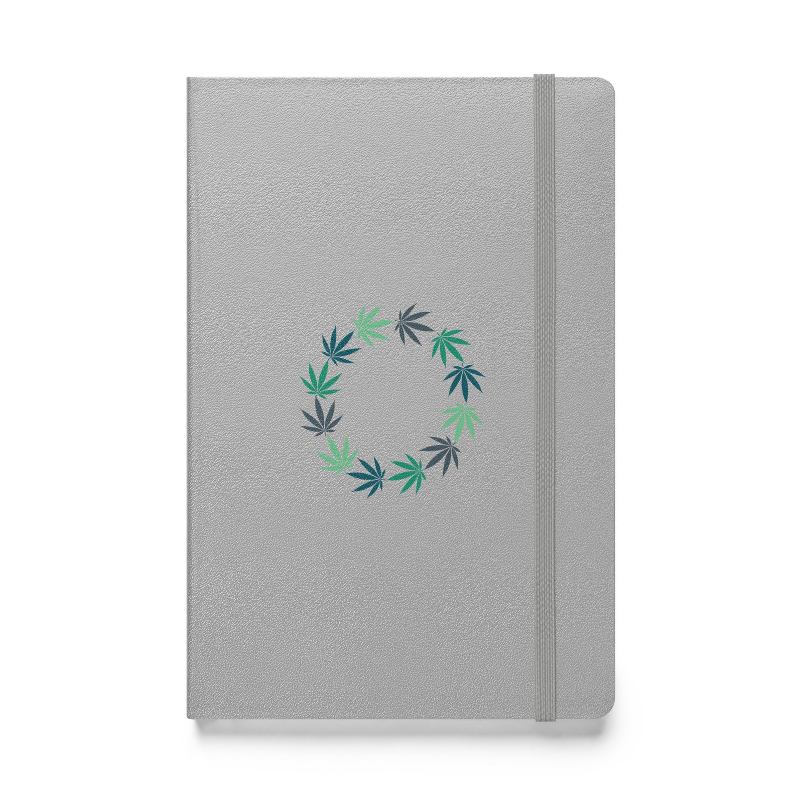 Hardcover bound notebook with Green Garden Design - Image 2