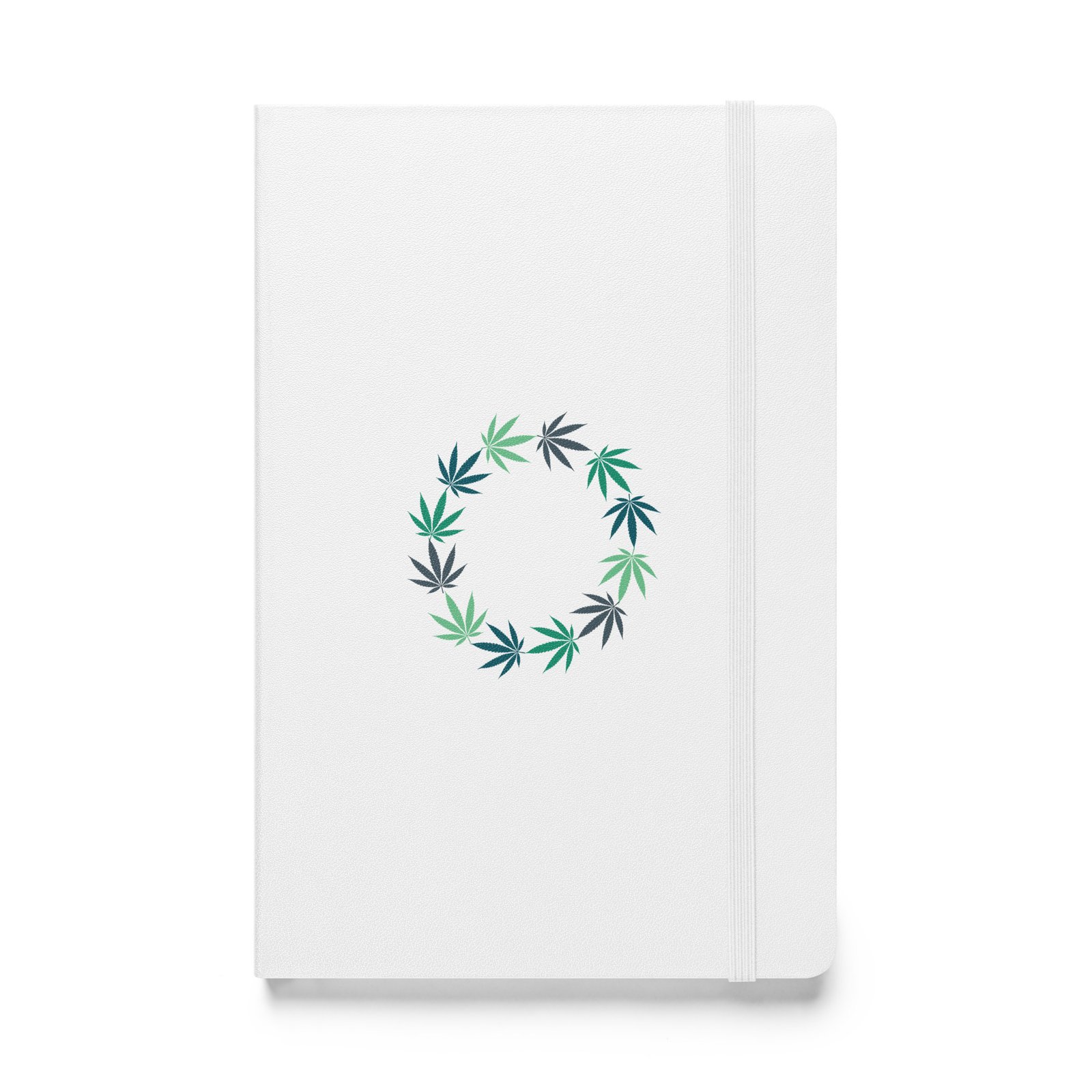 Hardcover bound notebook with Green Garden Design - Image 3